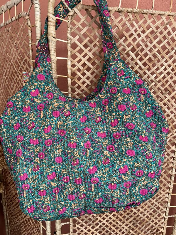 Tas 'Flower' - Roze/Groen