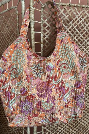 Tas 'Summertime' - Multicolour oranje/roze