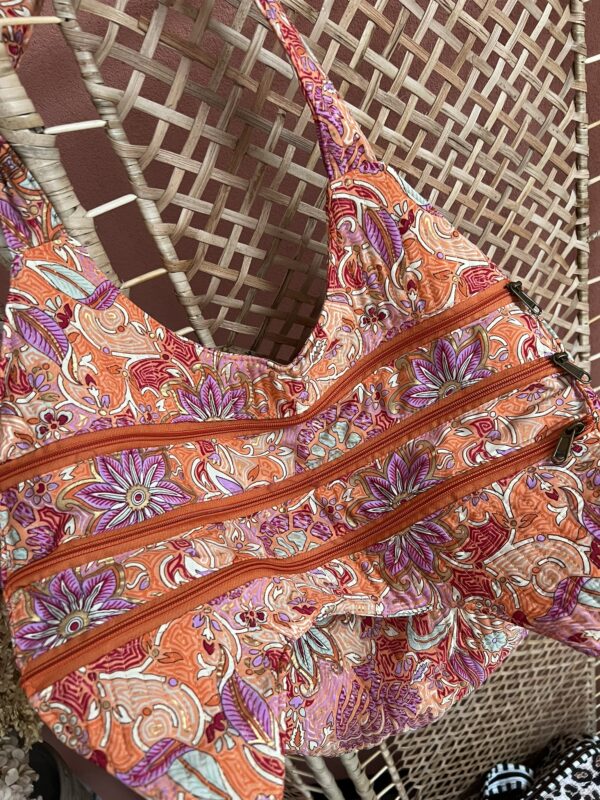 Tas 'Summertime' - Multicolour oranje/roze - Afbeelding 2