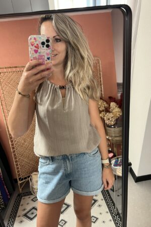 Top 'Noa' - Beige/Grijs