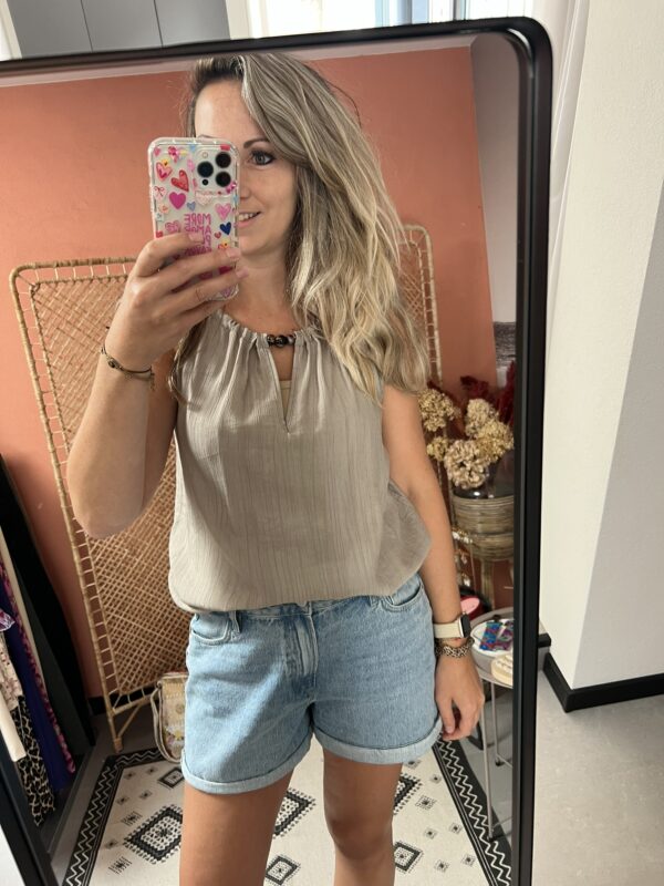 Top 'Noa' - Beige/Grijs