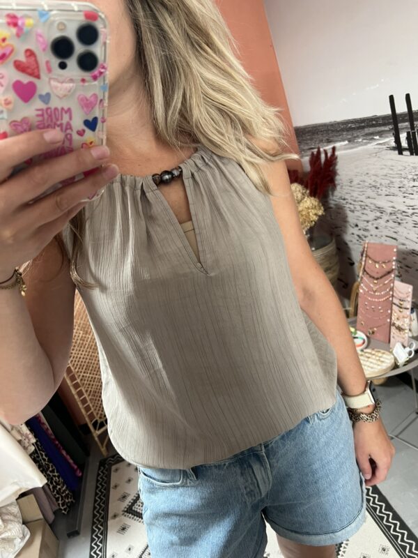 Top 'Noa' - Beige/Grijs - Afbeelding 3