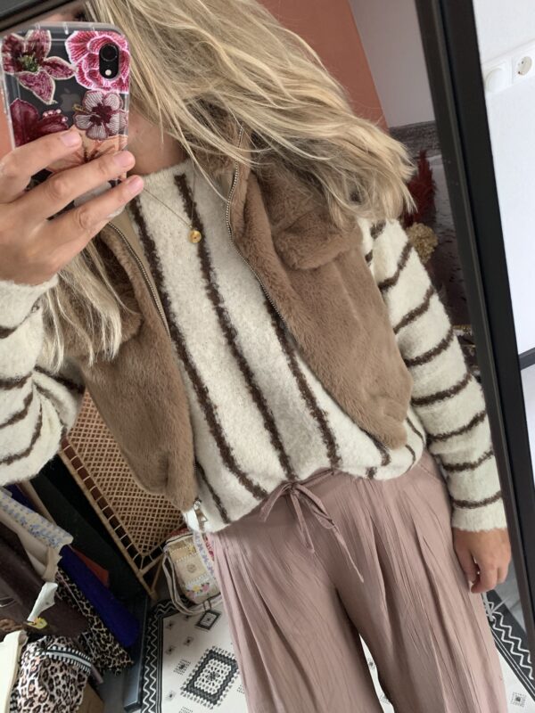 Bodywarmer - Taupe - Afbeelding 3