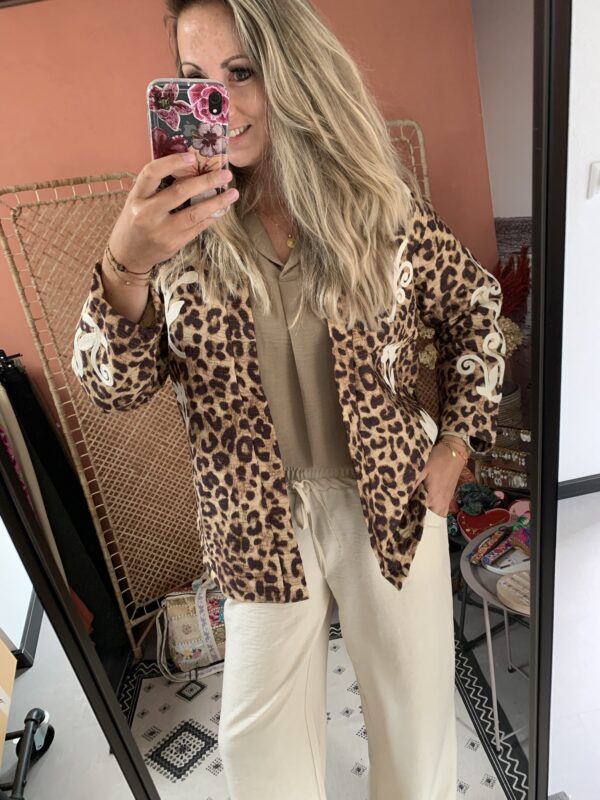 Panter (kimono) jasje - Love - Afbeelding 2