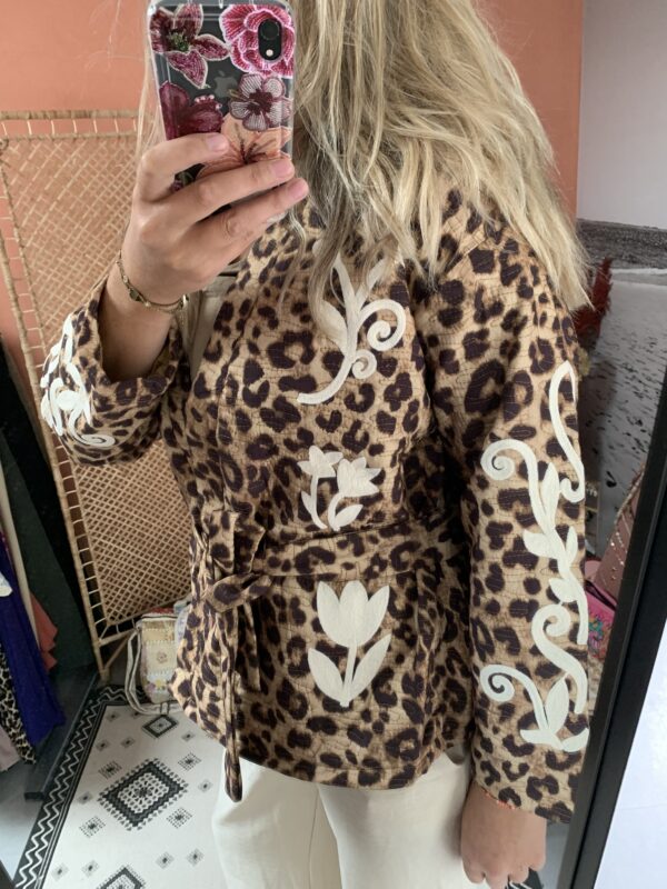 Panter (kimono) jasje - Love - Afbeelding 6
