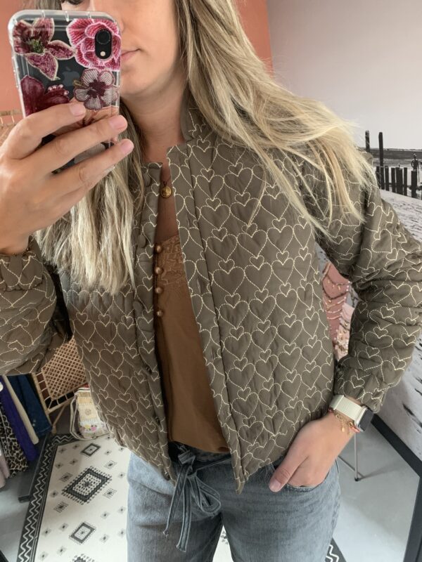 Jacket 'Heart' - Bruin - Afbeelding 2