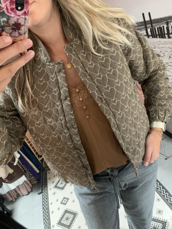 Jacket 'Heart' - Bruin - Afbeelding 4
