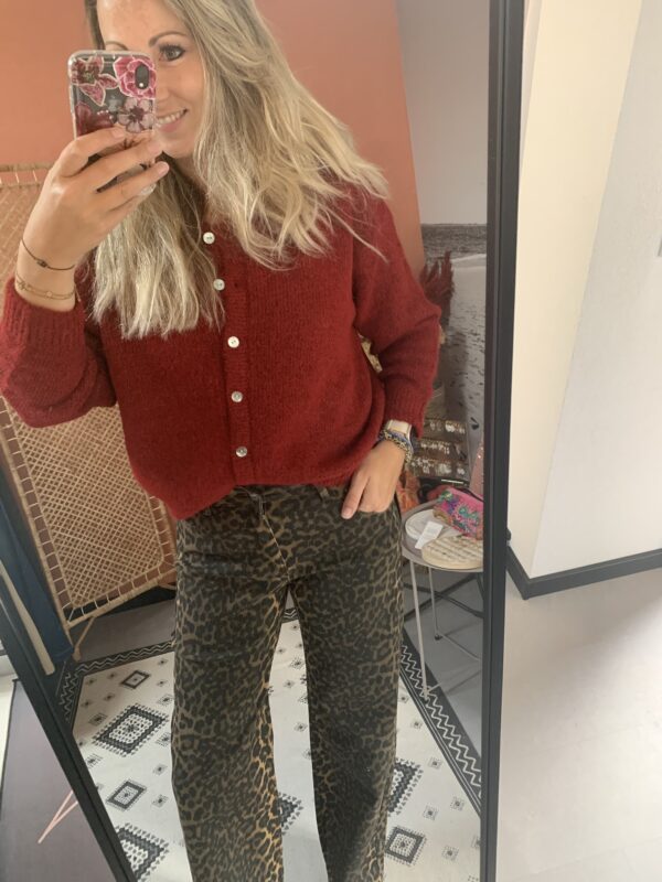 Vest 'Meau' - Burgundy - Afbeelding 2