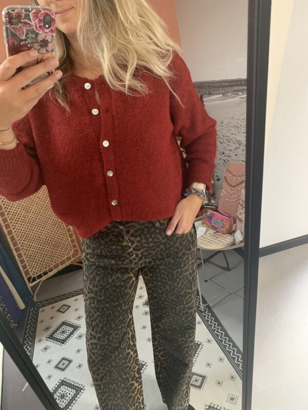Vest 'Meau' - Burgundy