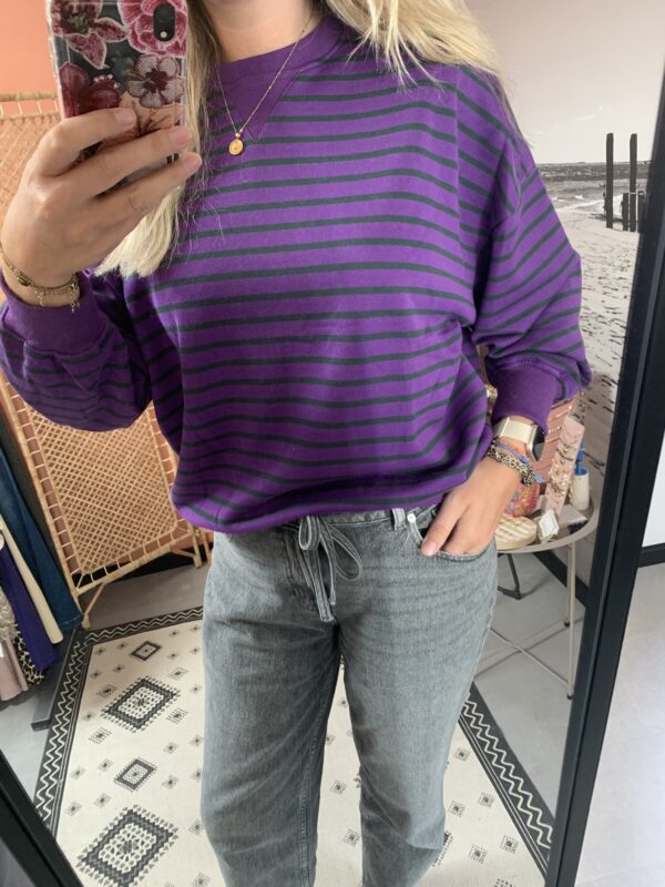 Sweater 'Zoë' - Paars/Groen - Afbeelding 4