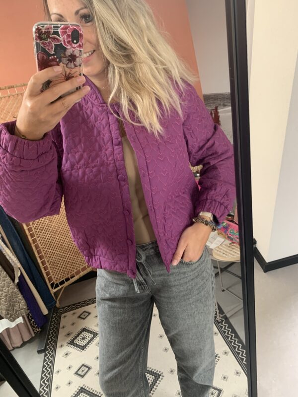 Jacket ‘Heart’ – Paars/Roze