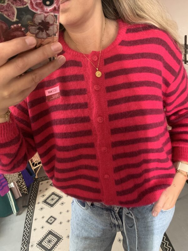 Cardigan Lala - Fuchsia - Afbeelding 2