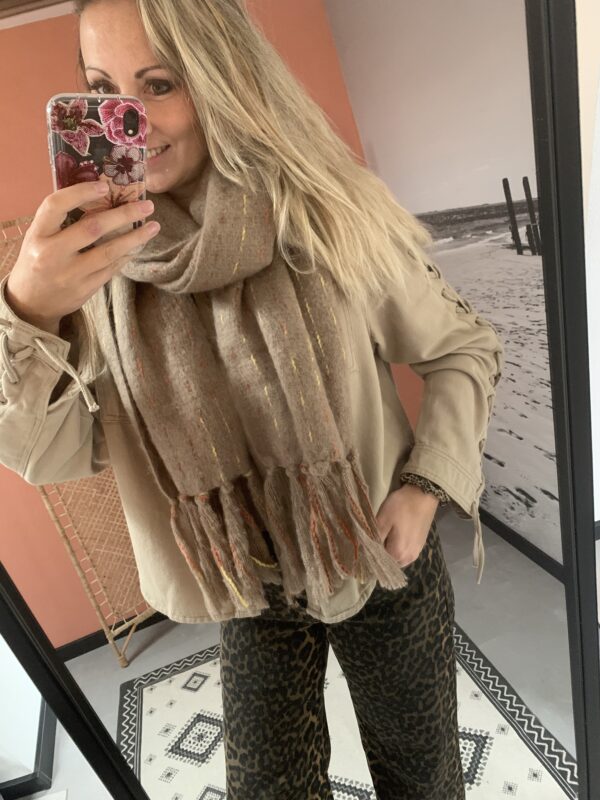 Sjaal Casual - Taupe/Bruin