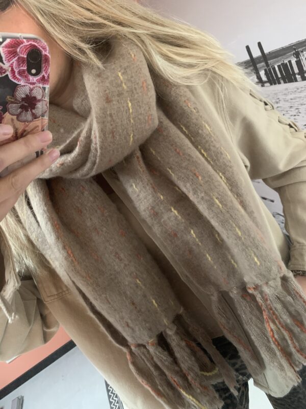 Sjaal Casual - Taupe/Bruin - Afbeelding 2