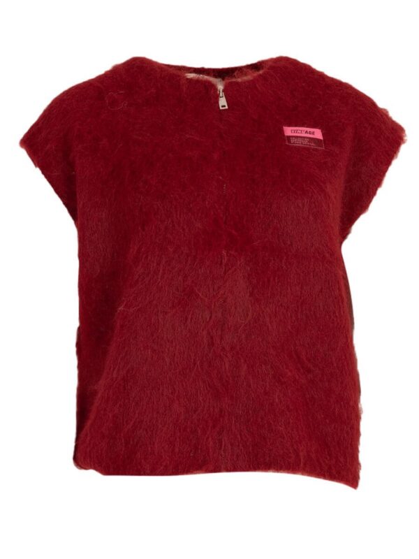 Cardigan gilet - Dark red - Afbeelding 2