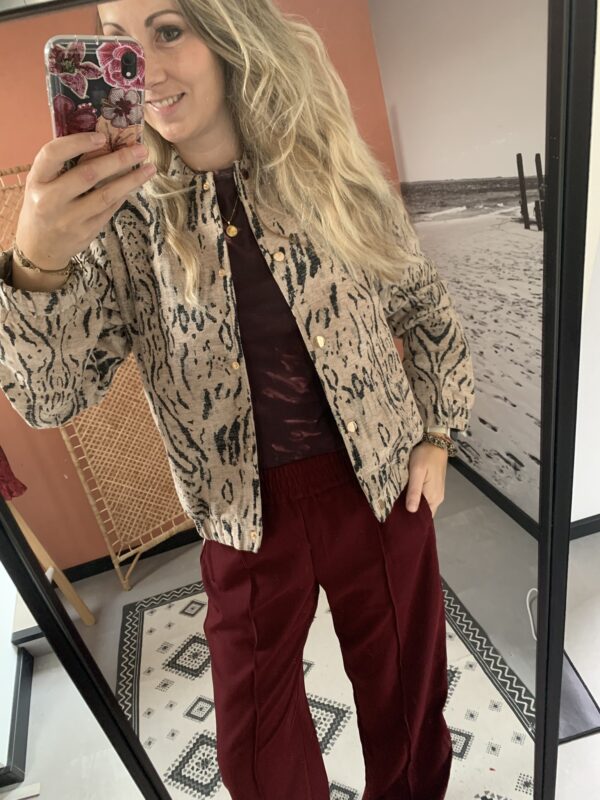 Bomber Jacket - Beige/Taupe