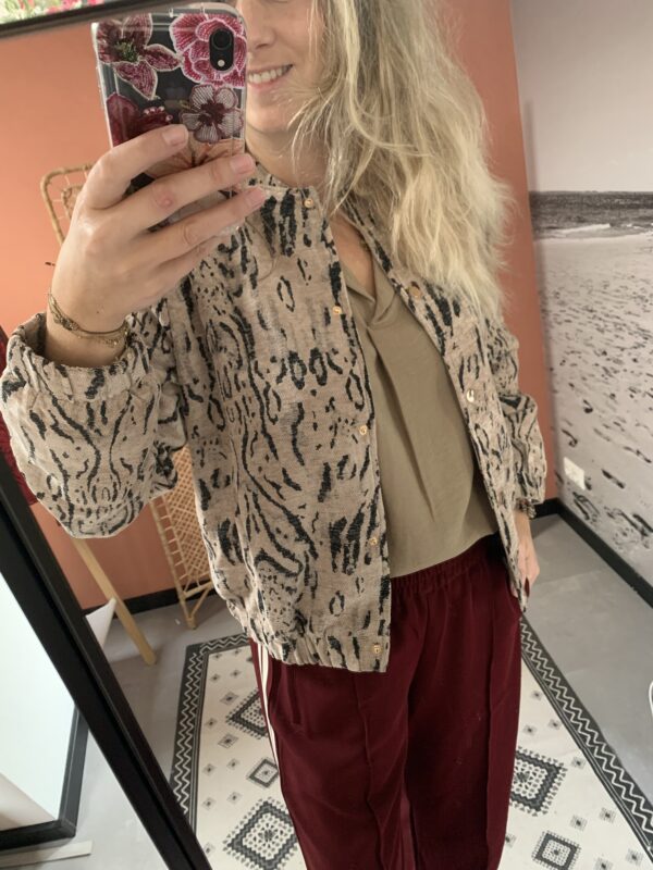 Bomber Jacket - Beige/Taupe - Afbeelding 2
