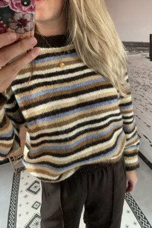 Trui Miek - Brown/Taupe/Blue