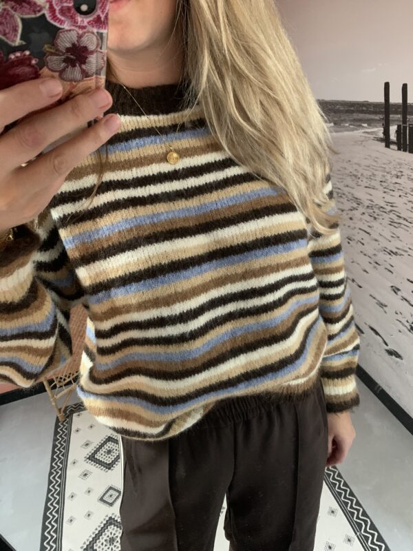 Trui Miek - Brown/Taupe/Blue