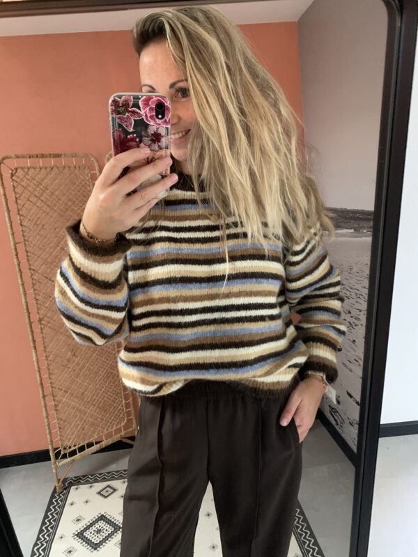Trui Miek - Brown/Taupe/Blue - Afbeelding 3