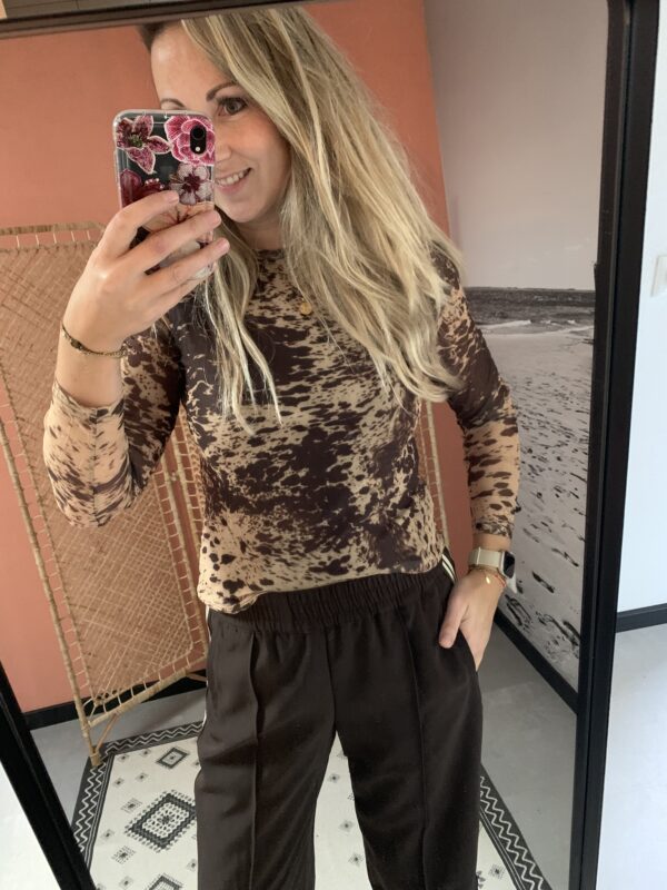 Mesh top - Brown/Beige