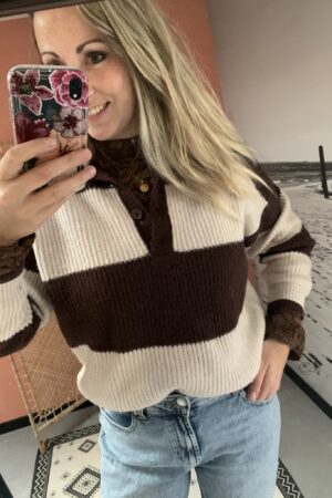 Trui Tessa - Brown/Beige
