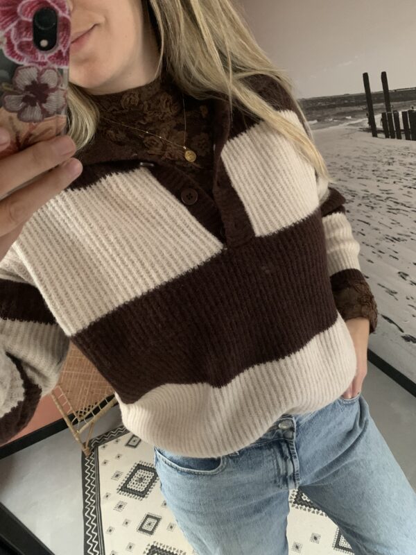 Trui Tessa - Brown/Beige - Afbeelding 2