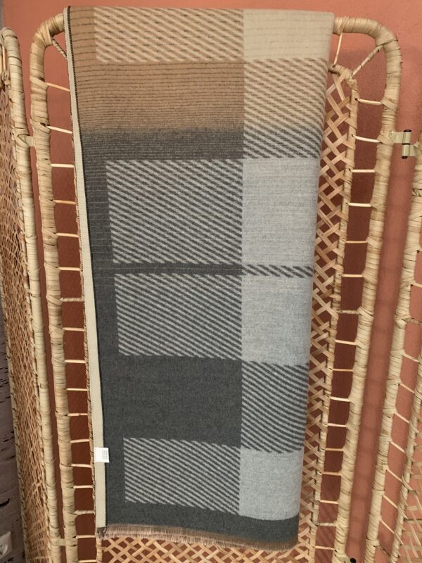 Sjaal Geo - Zwart/Beige/Grijs