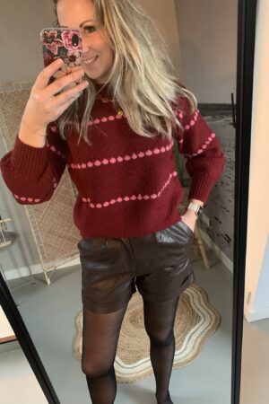 PU leder Short - Brown