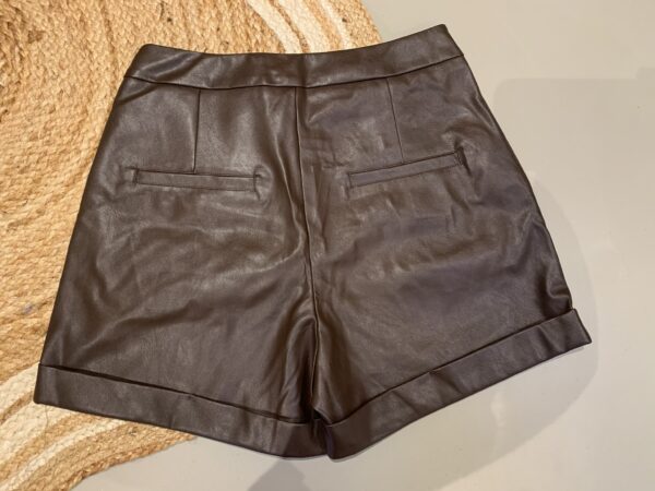 PU leder Short - Brown