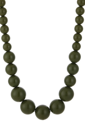 Ketting ronde kralen - Groen