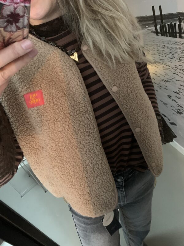 Streep Longsleeve - Bruin/Chocoladebruin