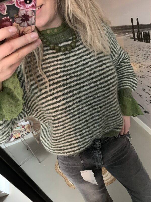 Ketting ronde kralen - Groen