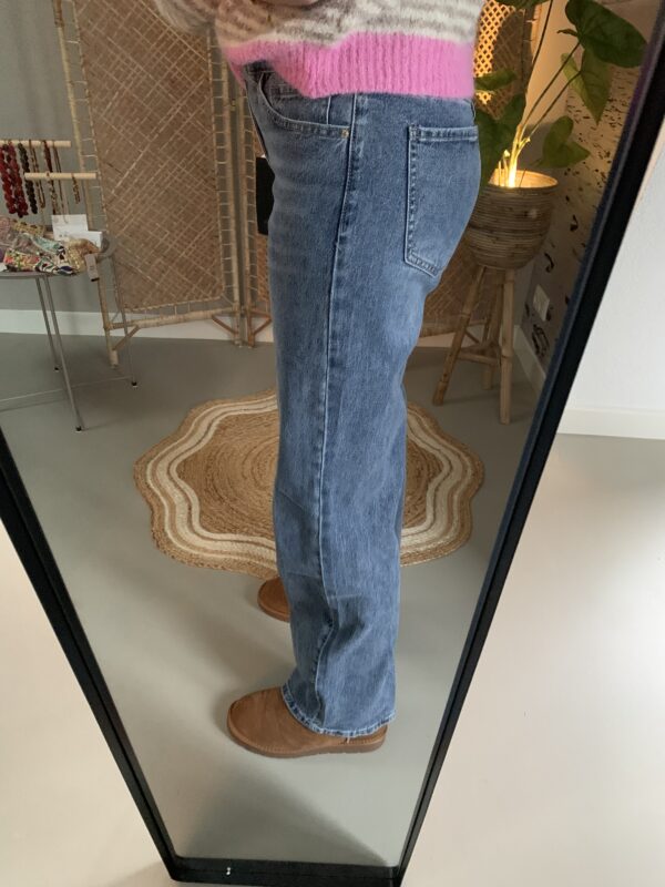 Laulia Jeans; Loose Straight EXTRA LONG - Blauw