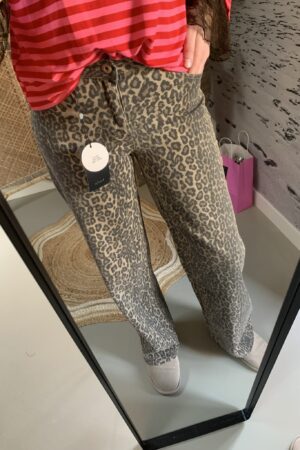 Leopard Jeans - Extra long