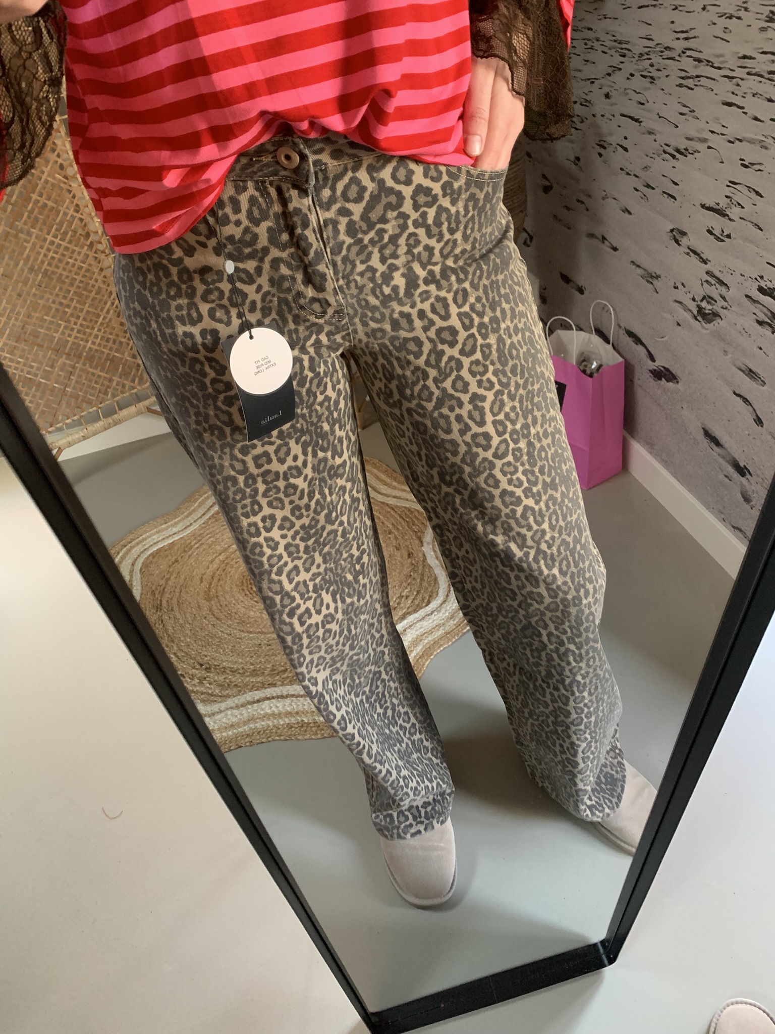 Leopard Jeans - Extra long