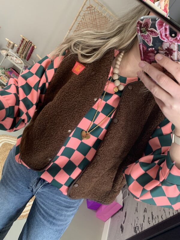 Sweater 'block' - Paars/Roze