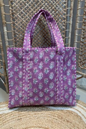 Quilt Shopper Bag - Lila/Paars