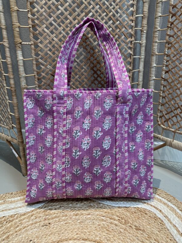 Quilt Shopper Bag - Lila/Paars