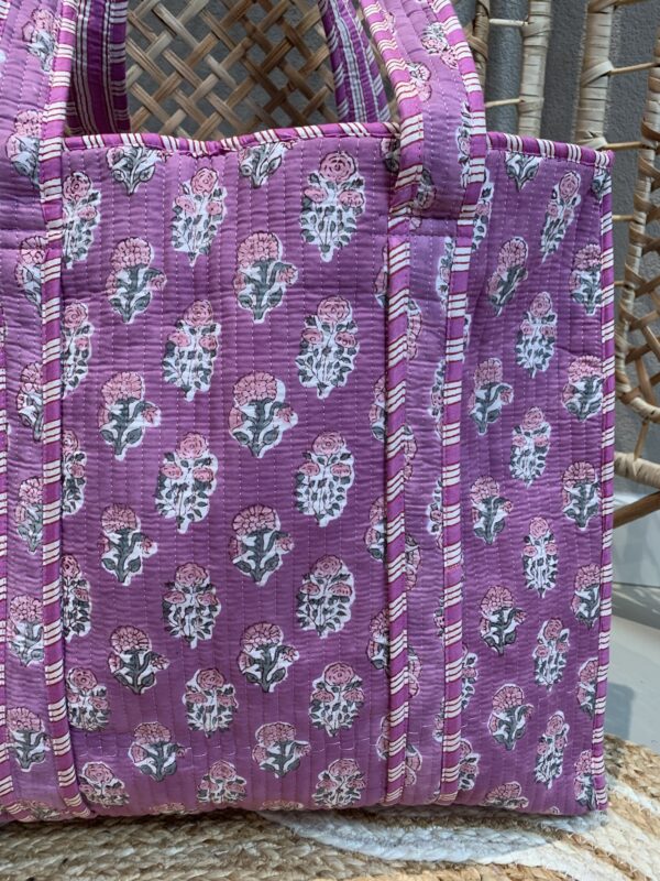 Quilt Shopper Bag - Lila/Paars