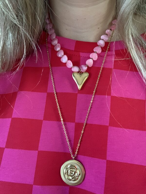 T-shirt 'Cherry Baby' - Rood/Roze