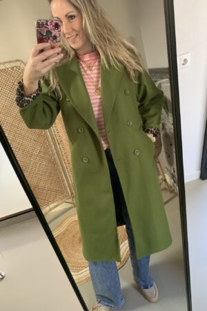 Mantel jas - Groen