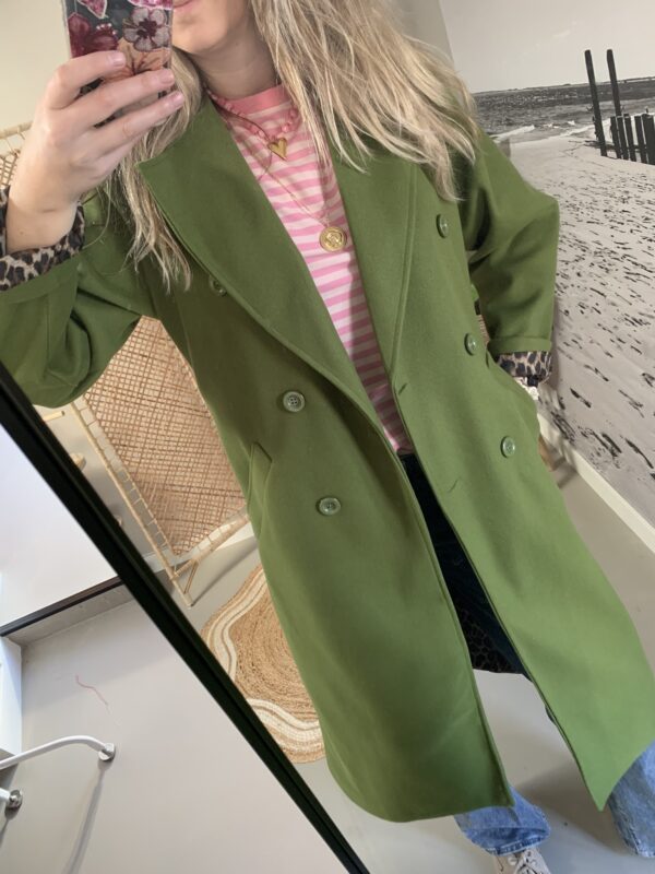 Mantel jas - Groen