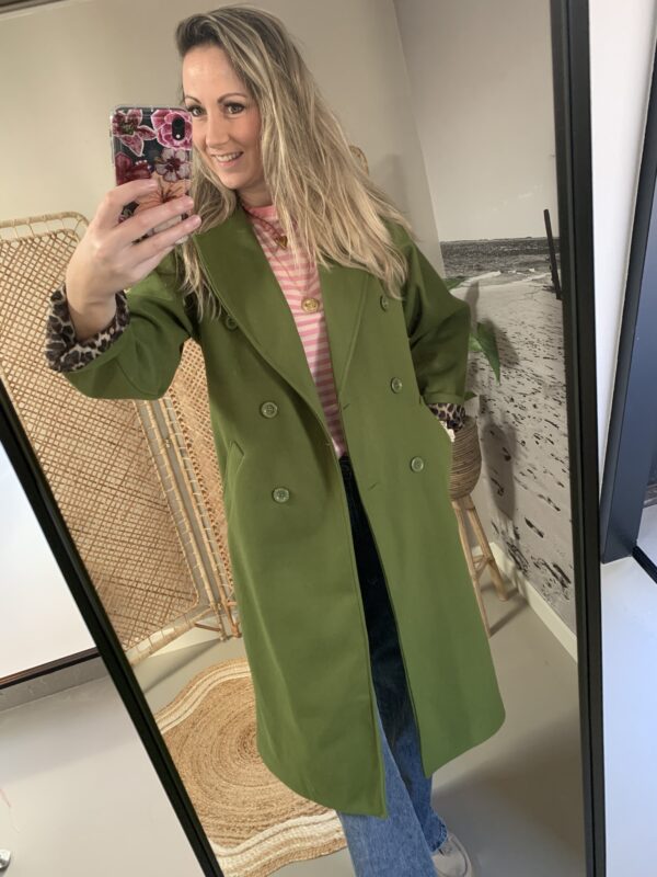 Mantel jas - Groen