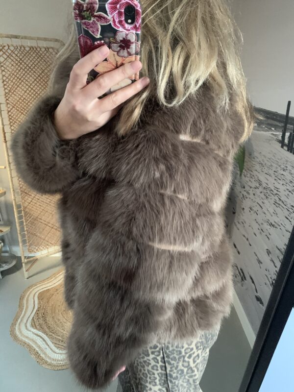 Bontjas - Khaki/Bruin