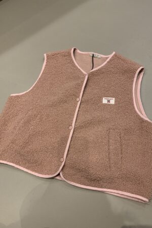Teddy Gilet 'Cherry Baby' - Oudroze