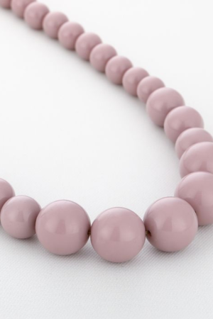 Ketting ronde kralen - Lila