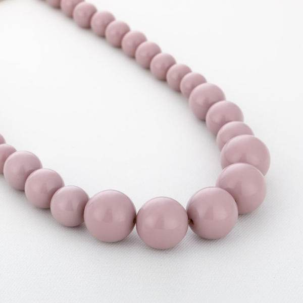 Ketting ronde kralen - Lila