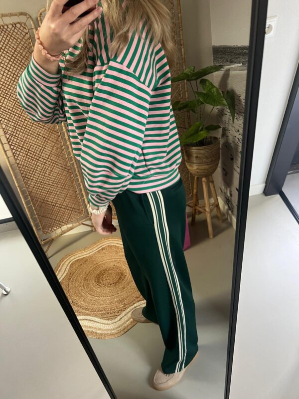 Sweater/Longsleeve - Groen/Roze