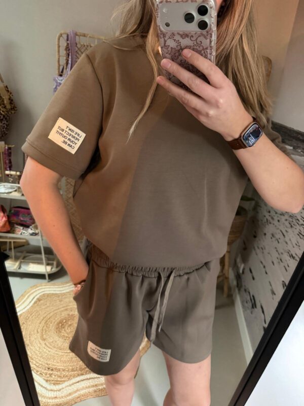 Comfy set oversized 'Perfect' - Taupe